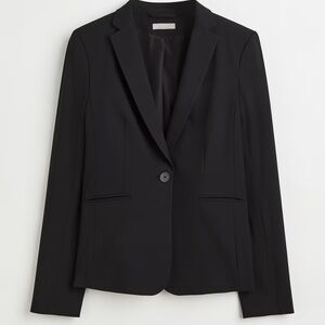 H&M Classic Black Fitted Blazer